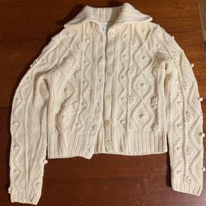 Cream knit cardigan